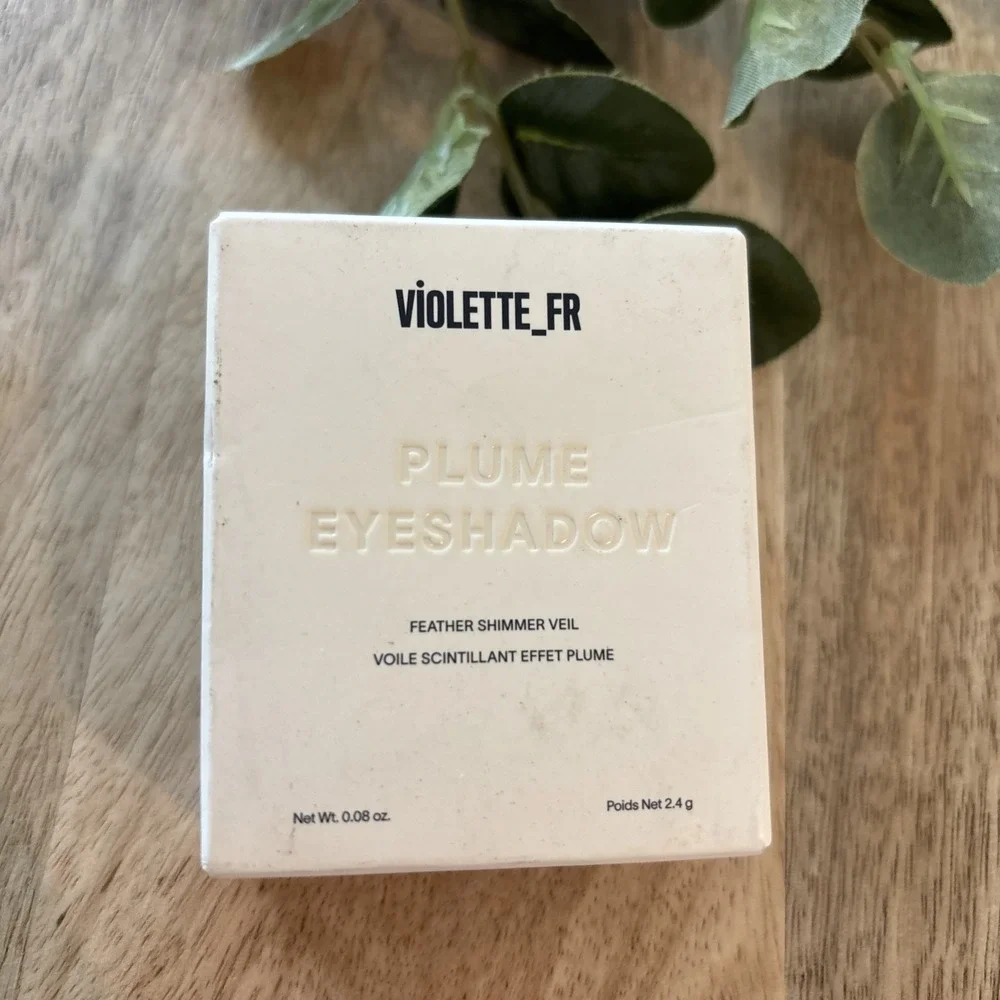 New VIOLETTE FR Plume eyeshadow feather Shimmer veil .08 oz Bronze D'or